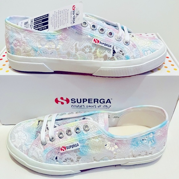 superga tie dye platform sneakers